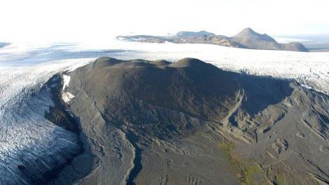 Aerial photo of the Icelandic Highland area