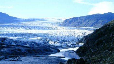 Iceland glacier view