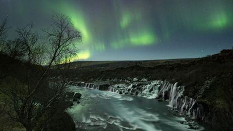 Northern Lights over South and West Iceland