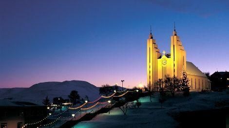 Night time in Akureyri