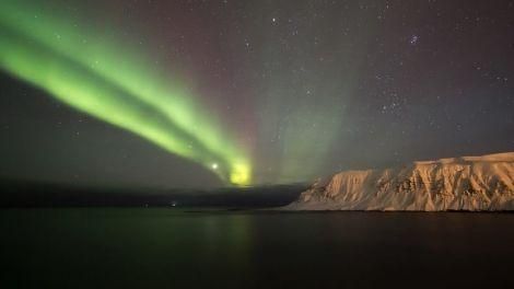 Northern Lights while on a winter self drive in south Iceland